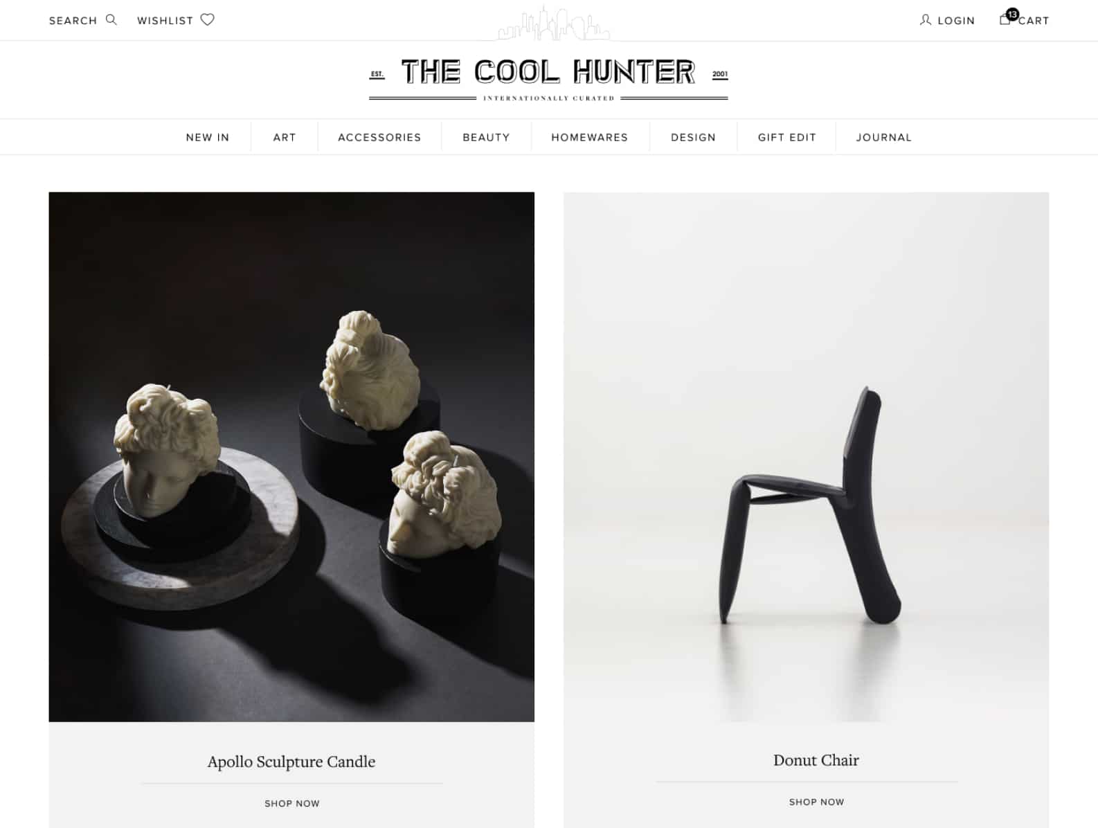 The Cool Hunter UI Custom Web Design & Development