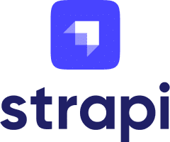 strapi Logo of Strapi, featuring a white stylized letter