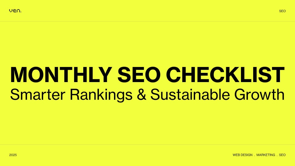 Monthly SEO Checklist for Smarter Rankings & Sustainable Growth